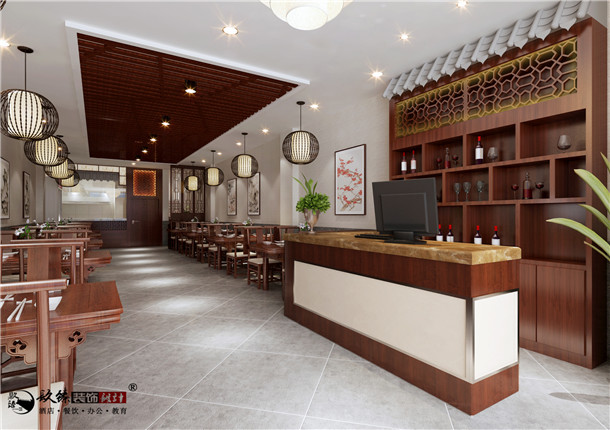 青铜峡聚丰源中餐厅装修设计|冲淡清远的艺术风格和境界