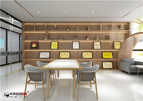 青铜峡秦蕊营业厅办公室装修设计|洁净大方的高级质感空间