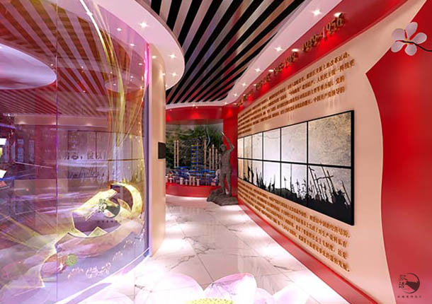 青铜峡党风展厅设计|鲜明特色和美感的设计效果