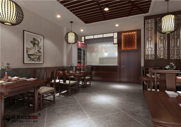 青铜峡丰府餐厅设计|整体风格的掌握上继承我们中式文化的审美观