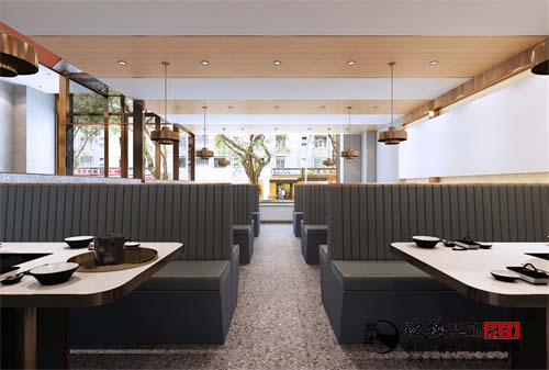 青铜峡炙轩烤肉店设计方案鉴赏| 在洁净清爽的空间享受人间烟火味